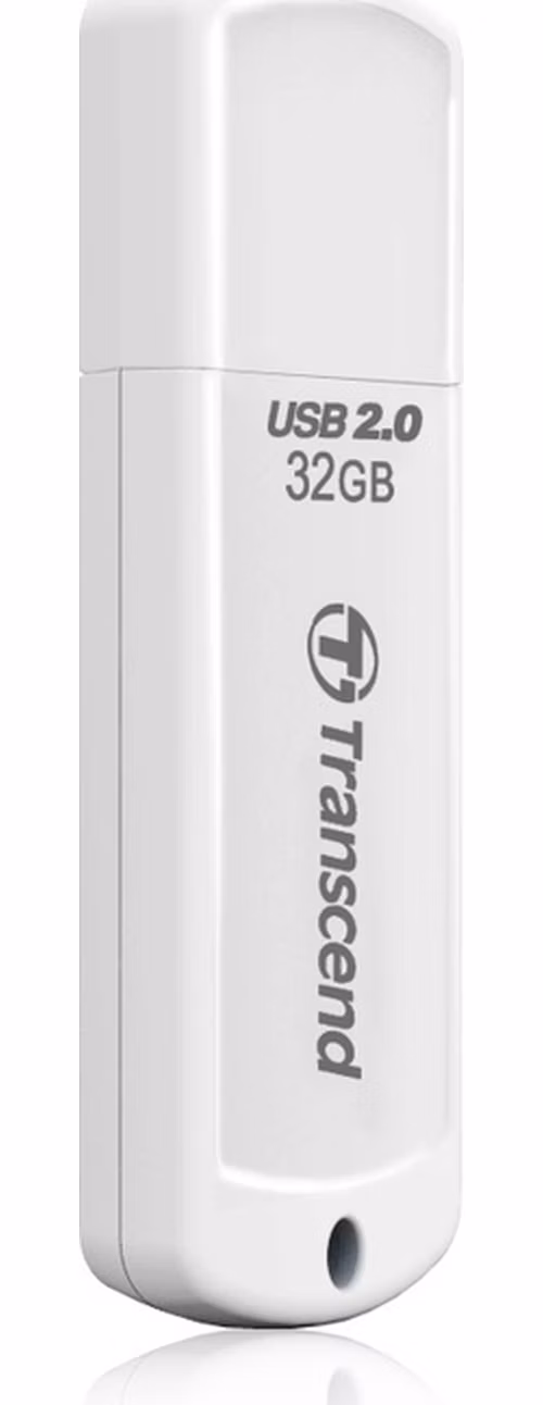 Transcend 32GB JetFlash 370, USB 2.0 flash disk, bílý