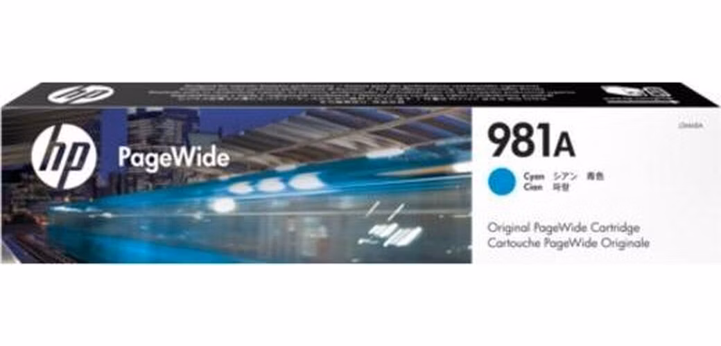 HP 981A - azúrová atramentová kazeta, J3M68A