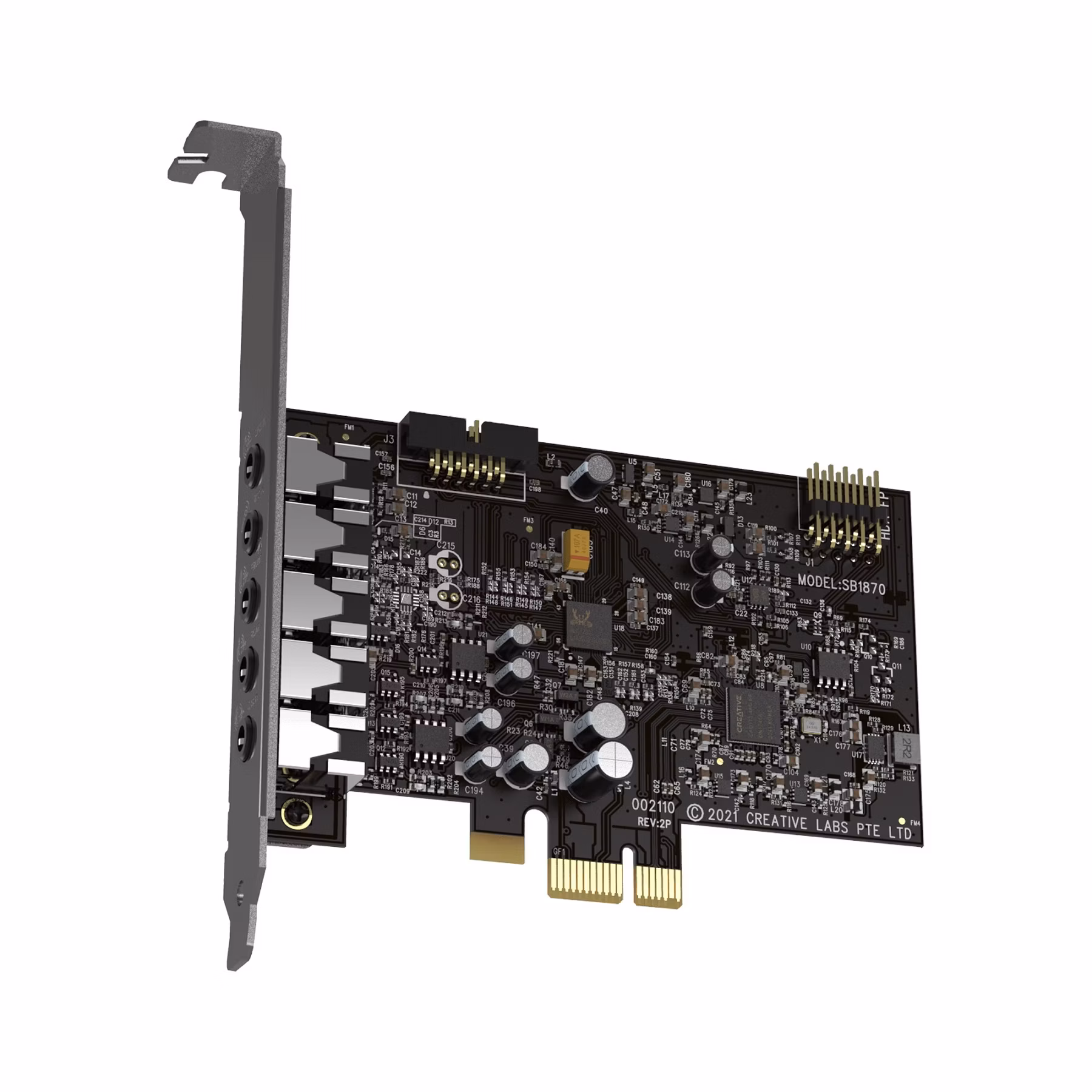 Creative Sound Blaster Audigy FX V2, Zvuková karta Hi-res 5.1 PCI-e so sadou SmartComms Kit a možnosťou upgradu