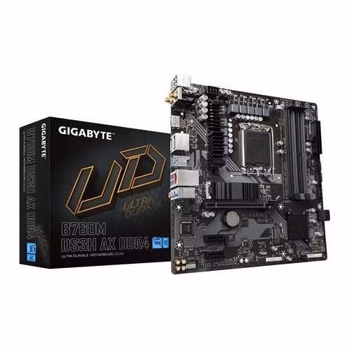 Gigabyte MB Sc B760M DS3H AX, Intel B760M, 4xDDR5, 1xDP, 1xHDMI, WI-FI