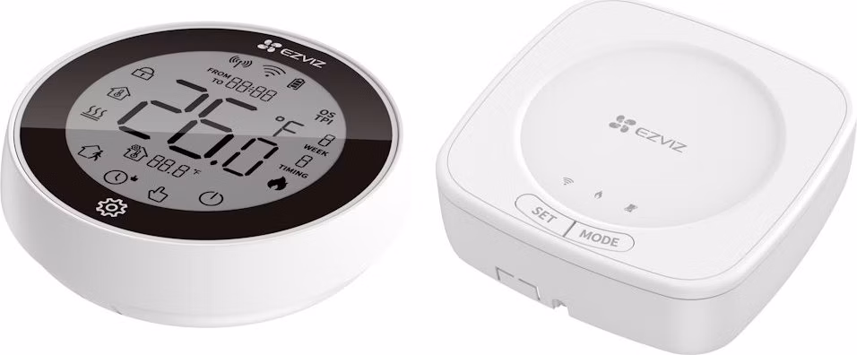 EZVIZ sada chytrého termostatu T56/ rozsah 5–35 °C/ OpenTherm/ Wi-Fi/ bílý