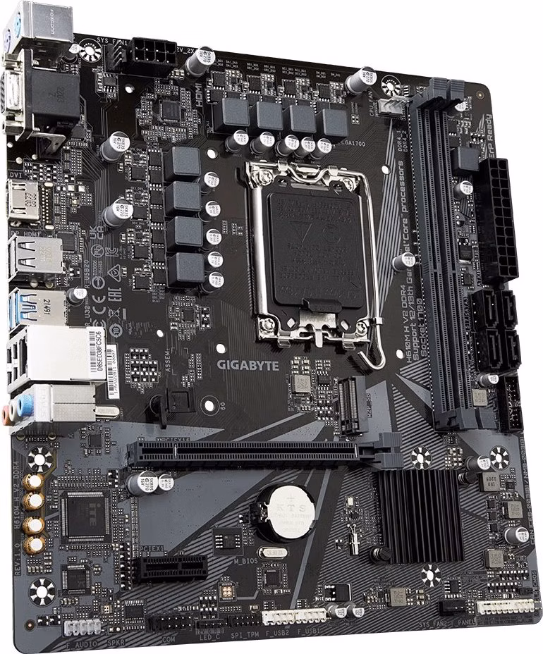 GIGABYTE H610M H V2 DDR4 / Intel H610 / LGA1700 / 2x DDR4 / M.2 / VGA/ HDMI / mATX
