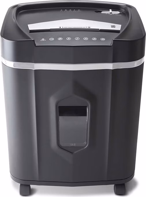 AT skartovač AT-13C/ řez 4x12 mm/ pracovní síře 225 mm/ kapacita 13 listů/ objem koše 19 l/ stupeň utajení P4/ černý