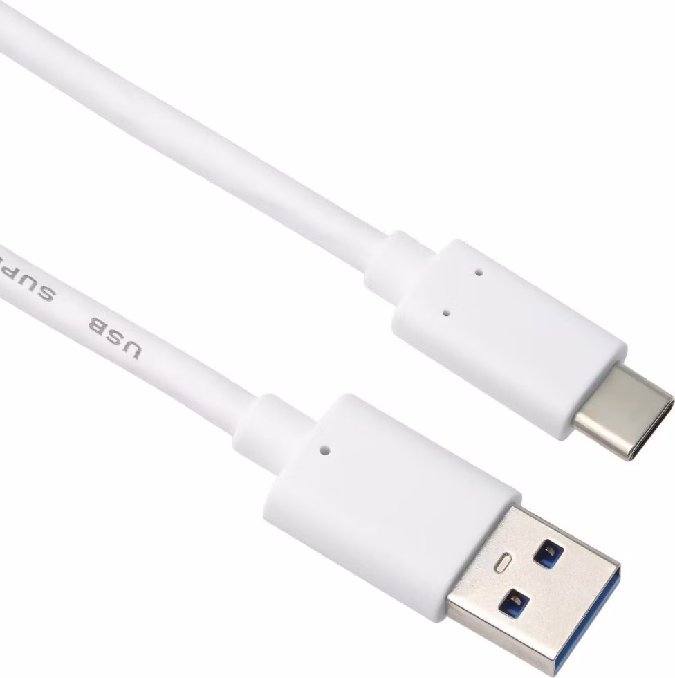 PremiumCord kabel USB-C - USB 3.0 A (USB 3.2 generation 2, 3A, 10Gbit/s) 0.15m, bílá
