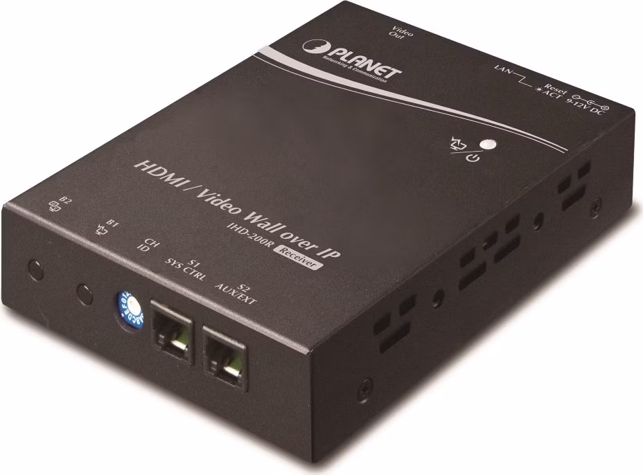 Planet IHD-200R HDMI video extender / video wall, přijímač, WUXGA 1080, Web UI - Doprodej