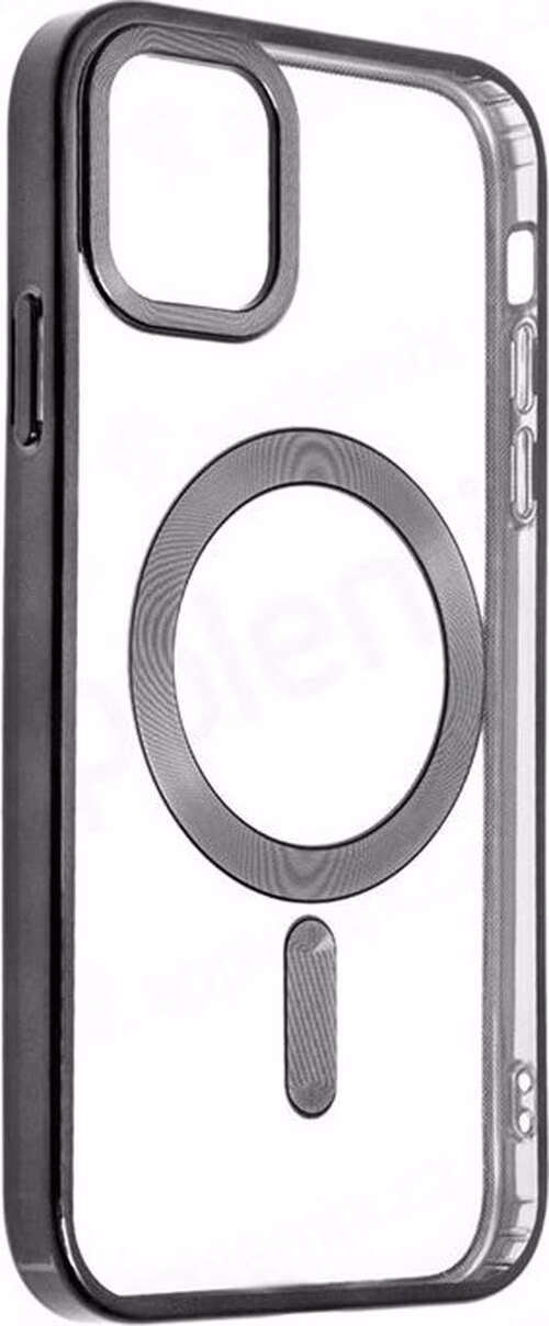 SWISSTEN POUZDRO CLEAR JELLY MagStick METALLIC PRO IPHONE 15 PRO ČERNÉ