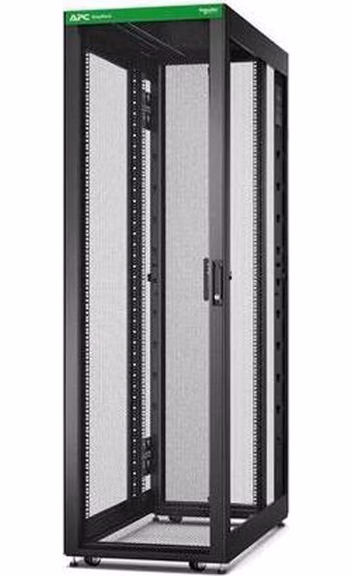 APC Easy Rack 600mm/48U/1000mm , with Roof, castors,feet and 4 Brackets, No Side panels,Bottom, black