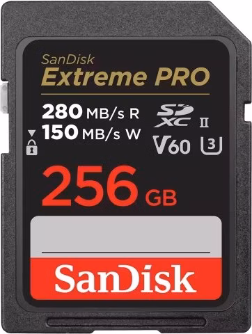 SanDisk SDXC karta 256GB Extreme PRO (280 MB/s Class 10, UHS-II V60)