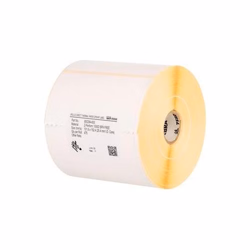 Zebra Label, Paper, 102x152mm; Thermal Transfer, Z-Perform 1000T, Uncoated, Permanent Adhesive, 25mm Core, Perforation