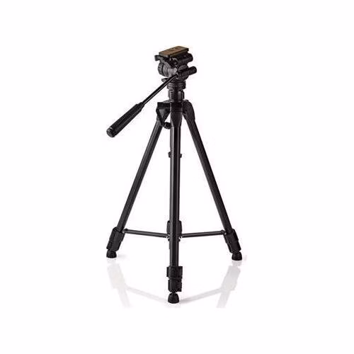 Nedis TPOD4200BK - Stativ | max. 3 kg | 60 - 165cm | 3 Segmenty | Náklon &amp; Natočení | ABS / Hliník | Černá