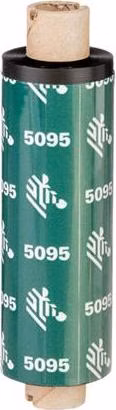 Zebra Resin Ribbon, 84mmx74m (3.31inx242ft), 5095; High Performance, 12mm (0.5in) core, 12/box