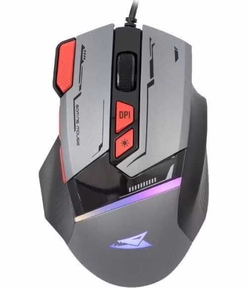 Baracuda Gaming mouse MANTA, 8D, 12800 dpi, grey