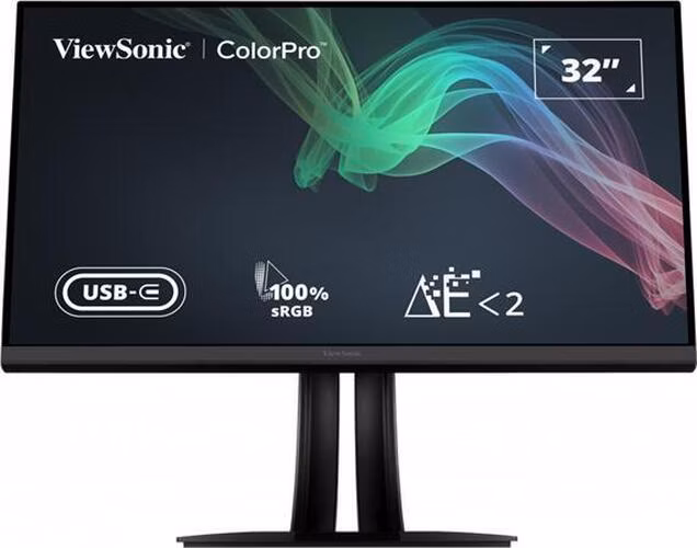 Viewsonic VP3256-4K 32"W IPS/3840x2160/20M:1/5ms/350 cd/2xHDMI/DP/USB-C/3xUSB/VESA/Repro/Pivot/Nastavitelný