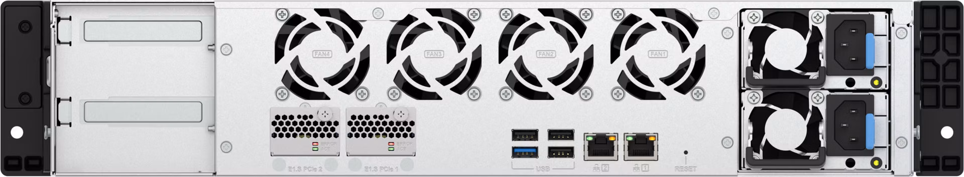 QNAP TS-h1065eU-RP-8G (Intel 4core, ZFS, 8GB DDR5 RAM, 8x SATA + 2x E1.S, 1x PCIe, 2x 2,5GbE)