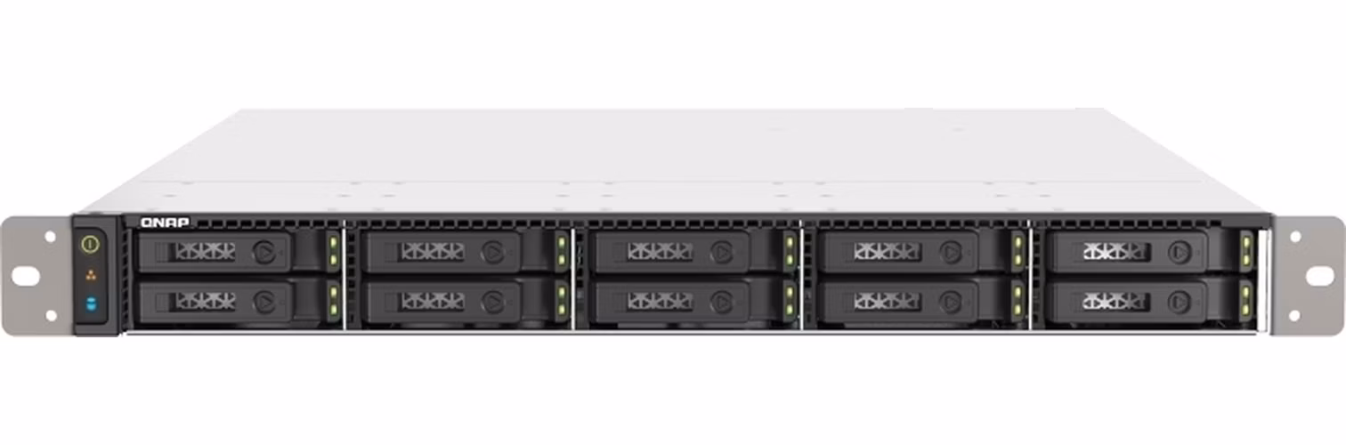 QNAP TS-h1090FU-7232P-64G (AMD EPYC, 64GB ECC RAM, 10x 2,5" U.2/SATA, 2x PCIe, 2x 2,5GbE, 2x 25GbE)