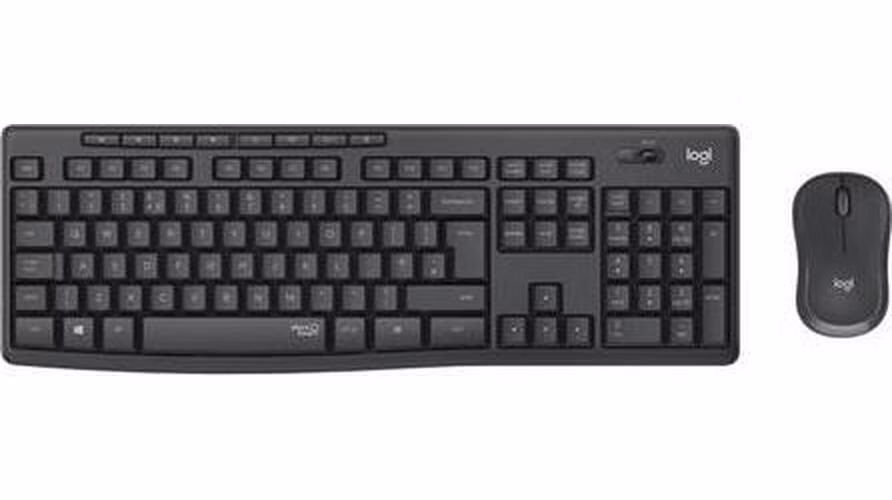 Logitech klávesnice s myší Wireless Silent Combo MK295, HUN, silent, grafitová