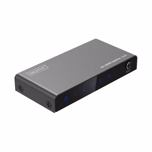 DIGITUS 1x2 HDMI Splitter, 4K/60Hz HDCP 2.2, EDID Control