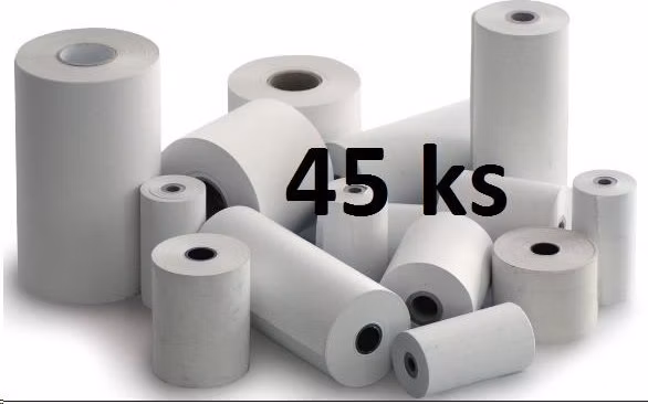 Papírový kotouč papírová páska TERMO, 80/80/12 (80m) - 45ks