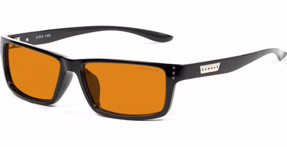 GUNNAR kancelářske/herní brýle RIOT ONYX jantarová skla MAX BLF 98 GUNNAR focus