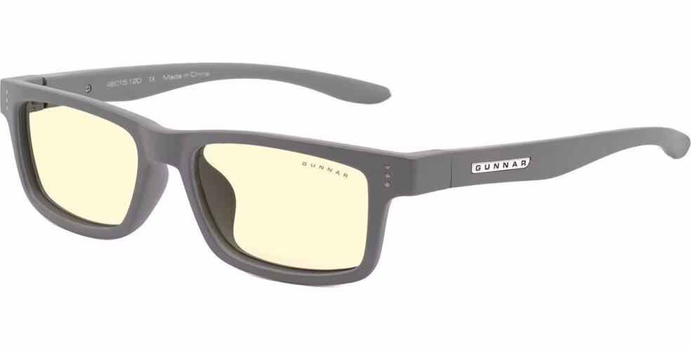 GUNNAR kancelářske/herní brýle CRUZ KIDS SMALL (4-8) GREY jantarová skla BLF 65 NATURAL focus