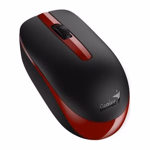 GENIUS NX-7007 Myš, bezdrátová, optická, 1200dpi, 3 tlačítka, Blue-Eye senzor, USB, černo-červená