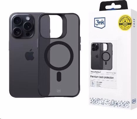3mk ochranný kryt Smoke MagCase pro Apple iPhone 15 Pro