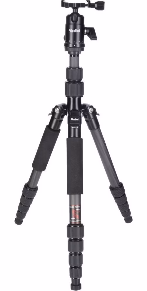 Rollei Stativ Compact Traveler No 1 Carbon/ Zátěž 8kg/ Vytažený 145 cm/ Karbon/ Černý