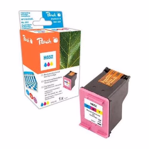 PEACH kompatibilní cartridge HP F6V24AE, No.652, color, 8ml