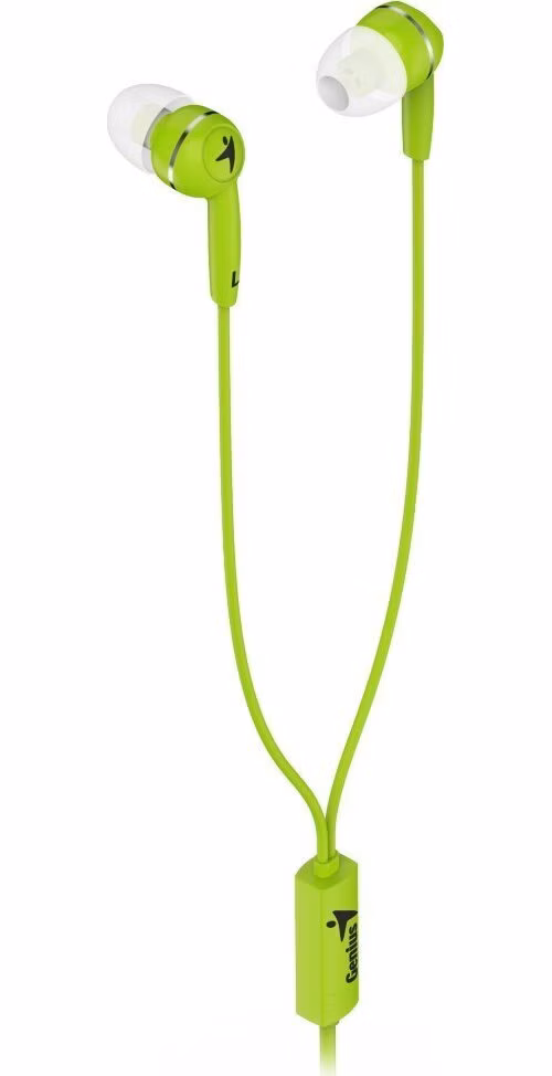 GENIUS HS-M320 /sluchátka s mikrofonem/ 3,5mm jack - 4 pin/ zelený
