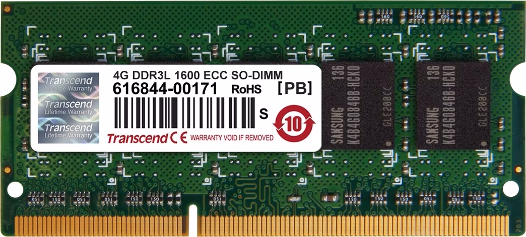 Transcend paměť SODIMM DDR3 4GB 1600MHz, 1Rx8, CL11