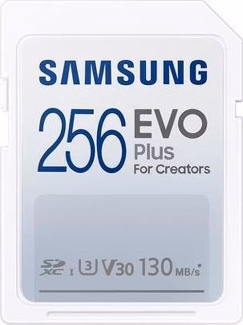 Samsung EVO Plus/SDXC/256GB/130MBps/UHS-I U3 / Class 10