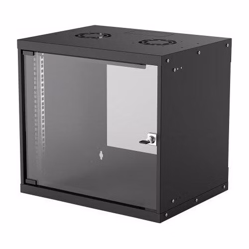 Intellinet 19" rack BASIC 9U/400 mm, čierny, rozložený flatpack
