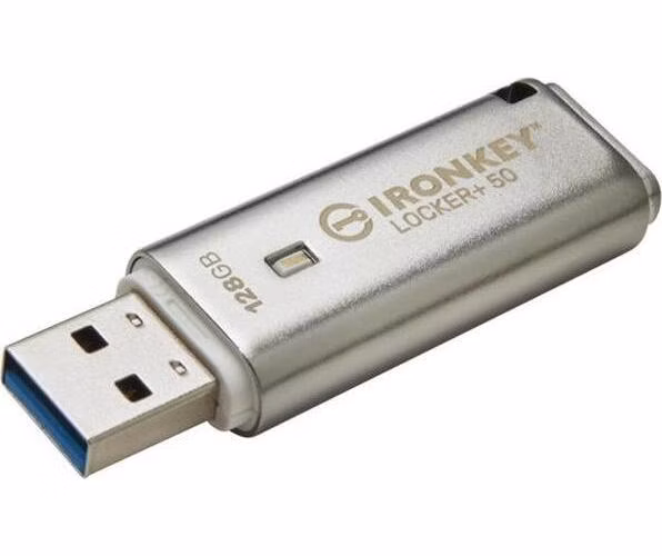 KINGSTON 256GB IronKey Locker Plus 50 AES Encryption, USBtoCloud