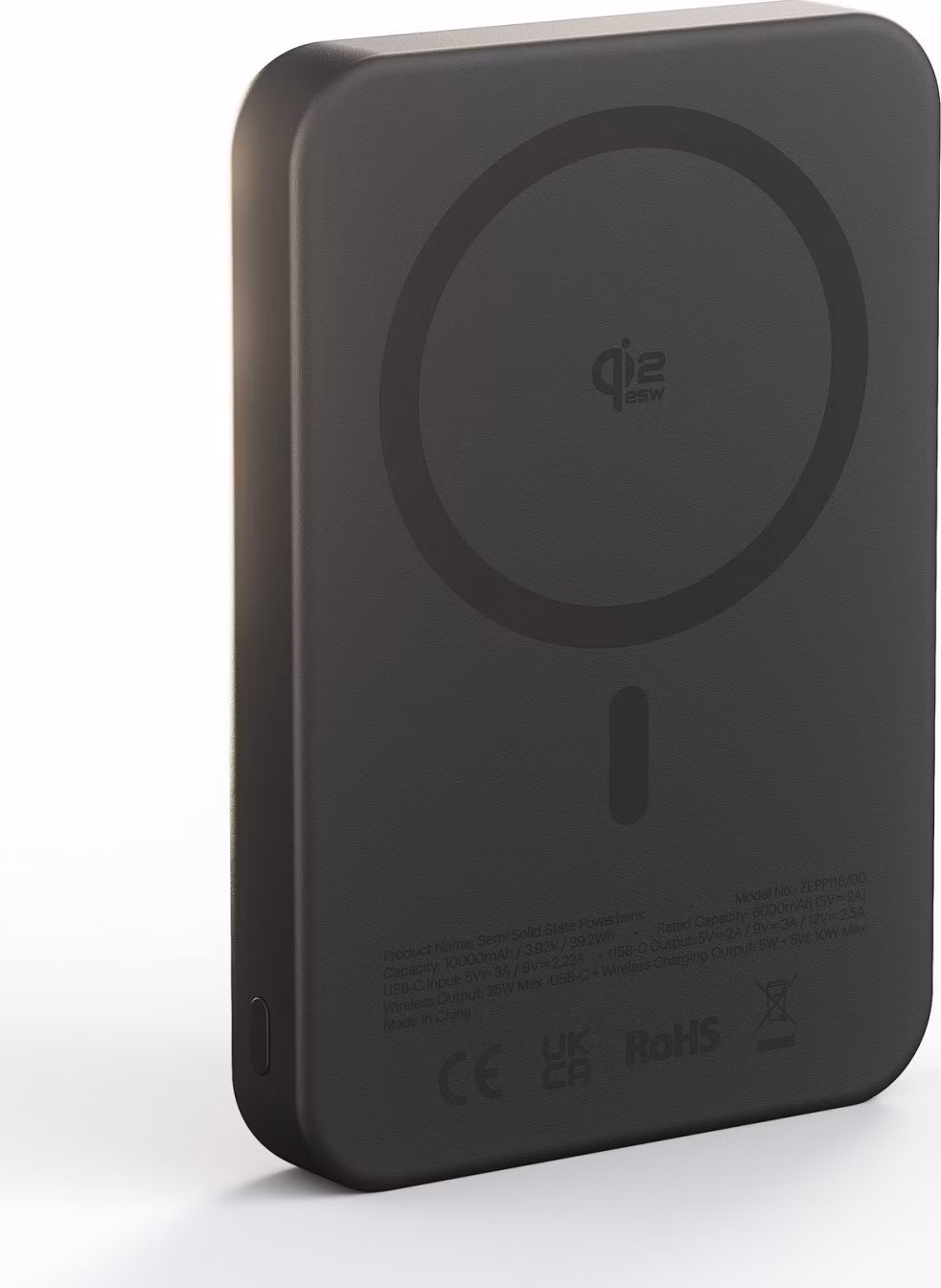 ZENS Semi Solid State Powerbank 10.000 mAh Black