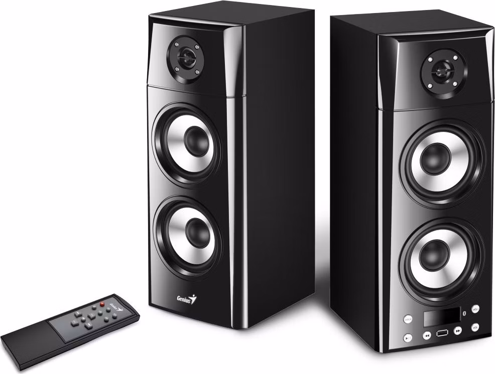 POŠKOZENÝ OBAL - GENIUS repro SP-HF2800 BT/ 2.0/ 60W/ Dřevěné/ Bluetooth/ USB/ dálkové ovládání