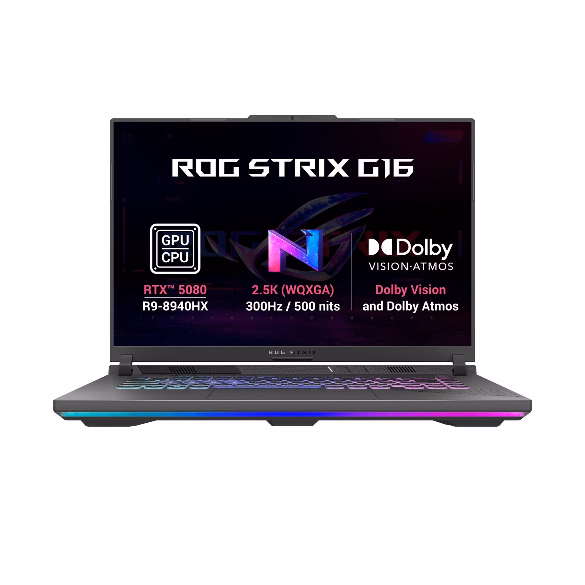 ASUS ROG Strix G16/G614PW-TS086Z/R9-8940HX/16"/2560x1600/16GB/1TB/RTX 5080/bez OS/Gray/2R