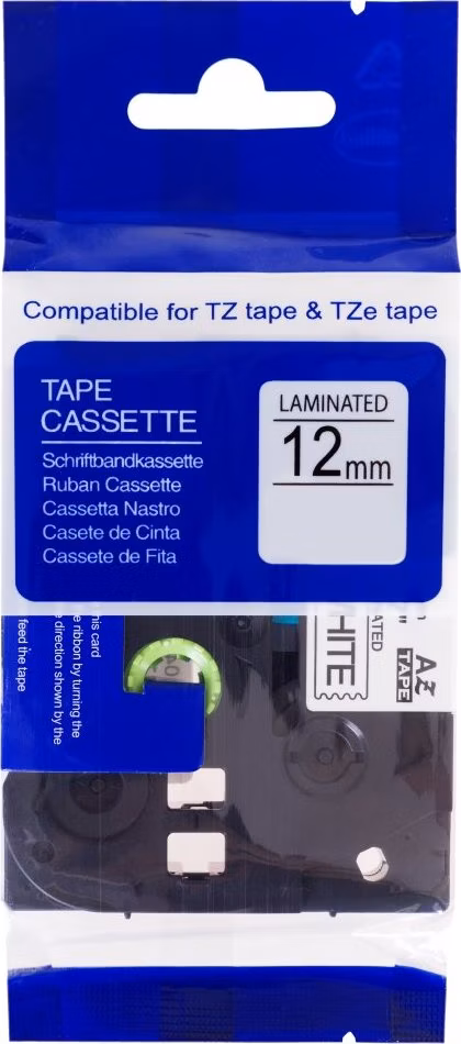 PRINTLINE kompatibilní páska s Brother TZE-133, TZ-133 12mm, modrý tisk/průsvitný podklad