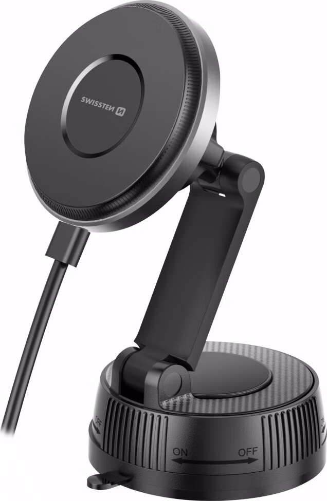 Swissten Držák do auta S-Grip E3 s bezdrátovým nabíjením 15 W / 7,5 W (kompatibilní s MagSafe)