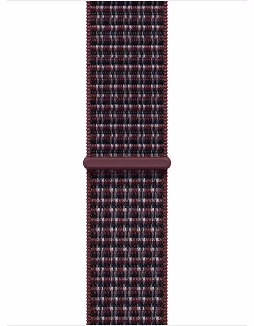 Apple Watch 42mm Burgundy Plaid Sport Loop