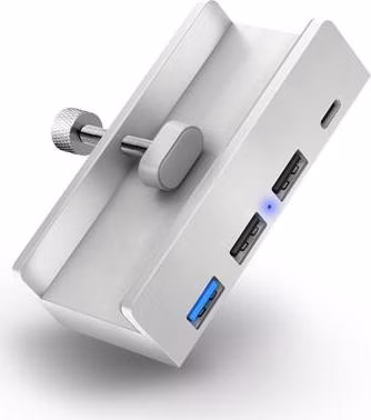 CONNECT IT USB DeskHub 4v1 na desku stolu, STŘÍBRNÝ