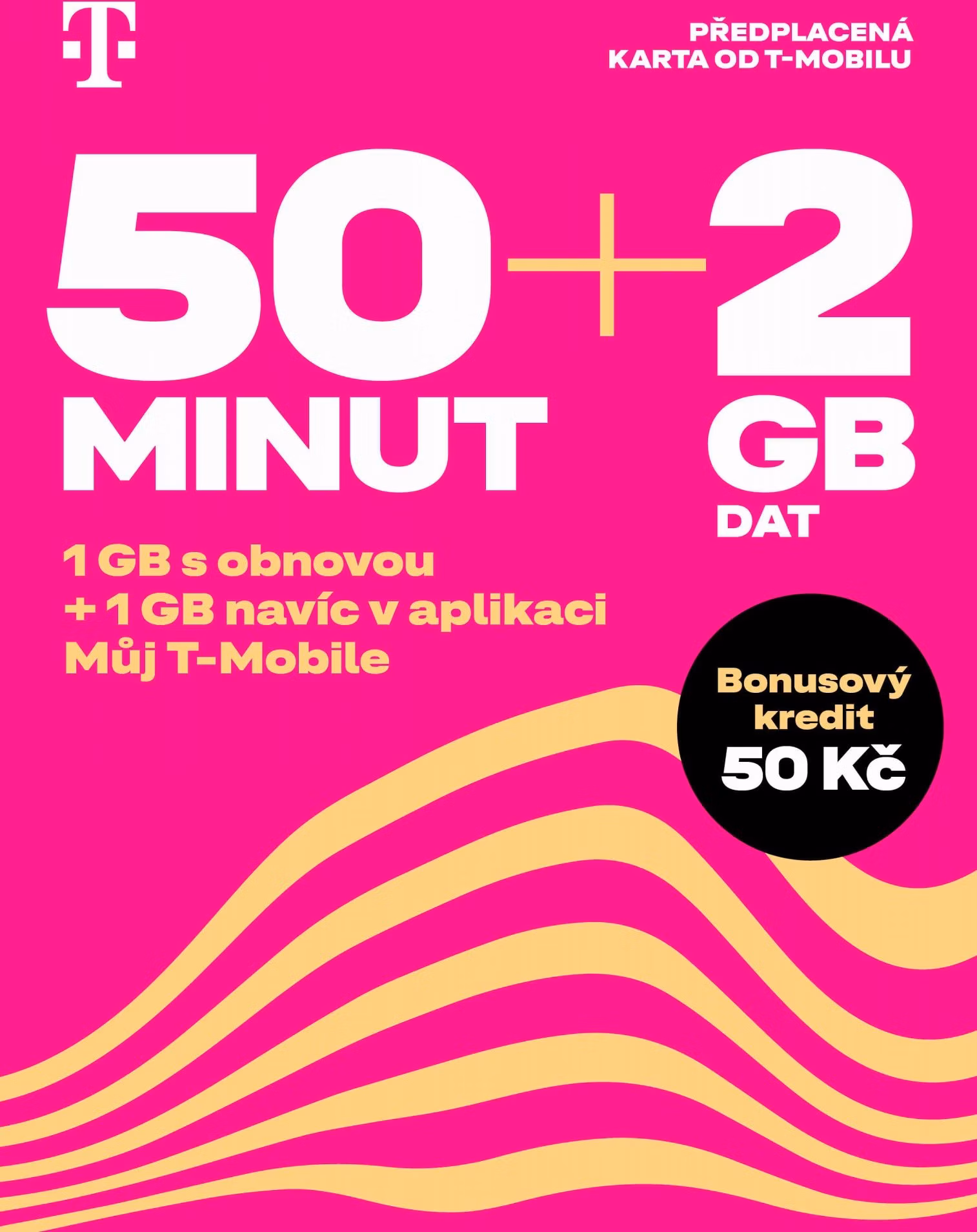T-Mobile SIM Twist 50 MINÚT + 2GB