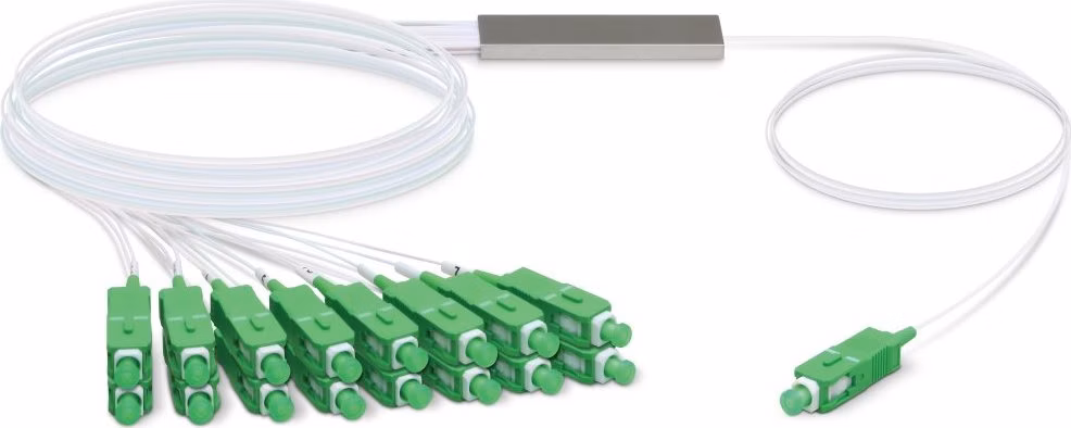 Ubiquiti UFiber Splitter 16 - optický rozbočovač 1:16, 1260-1650 nm, SC/APC konektory, délka 1,5 m