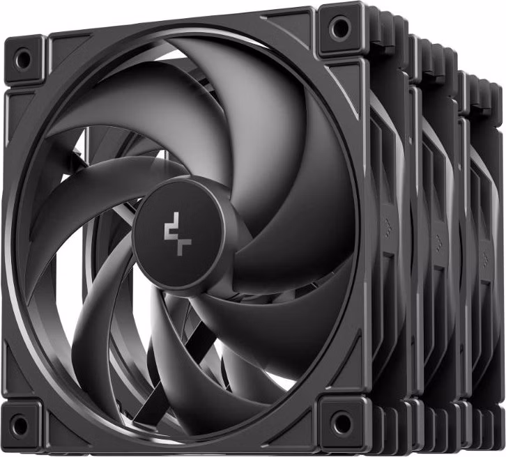 DEEPCOOL Ventilátor FD12 V2 3v1, 3x120mm, černá