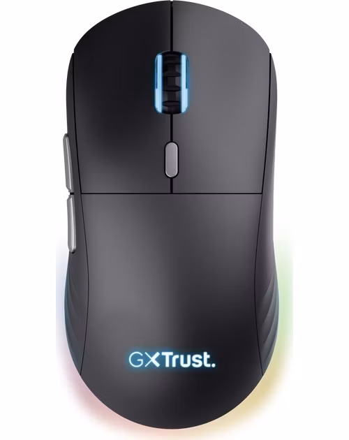 Trust GXT 926 REDEX II/Herní/Laserová/Pro praváky/10 000 DPI/Drátová+bezdrátová/Černá