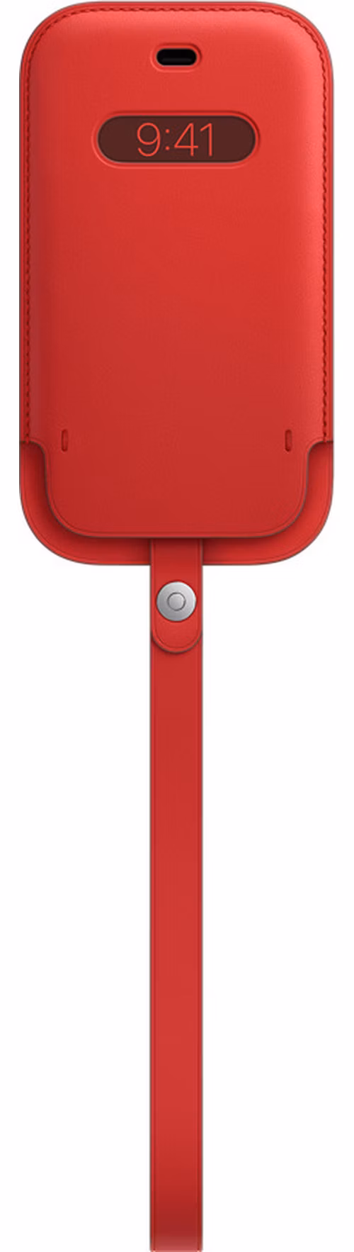 iPhone 12 mini Leather Sleeve wth MagSafe RED