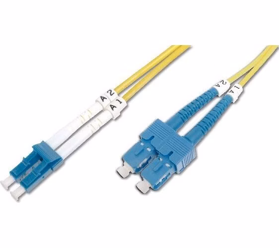 Digitus Fiber Optic Patch Cord SC (APC) to LC (PC), Singlemode 09/125 µ, Duplex Length 2 m