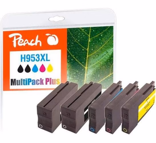 PEACH kompatibilní cartridge HP No. 953XL, Multi-Pack-Plus, 2x bk, 1x c,m,y; 2x43/3x20ml