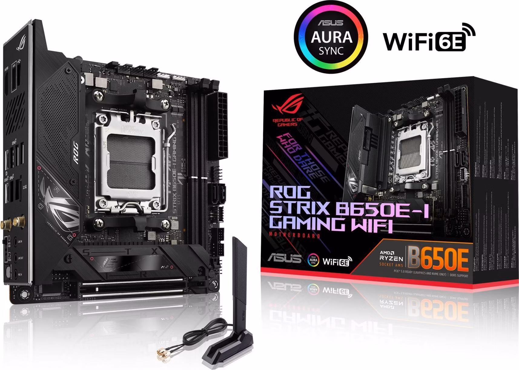 ASUS MB Sc AM5 ROG STRIX B650E-I GAMING WIFI, AMD B650, 2xDDR5, 1xHDMI, WI-FI, mini-ITX