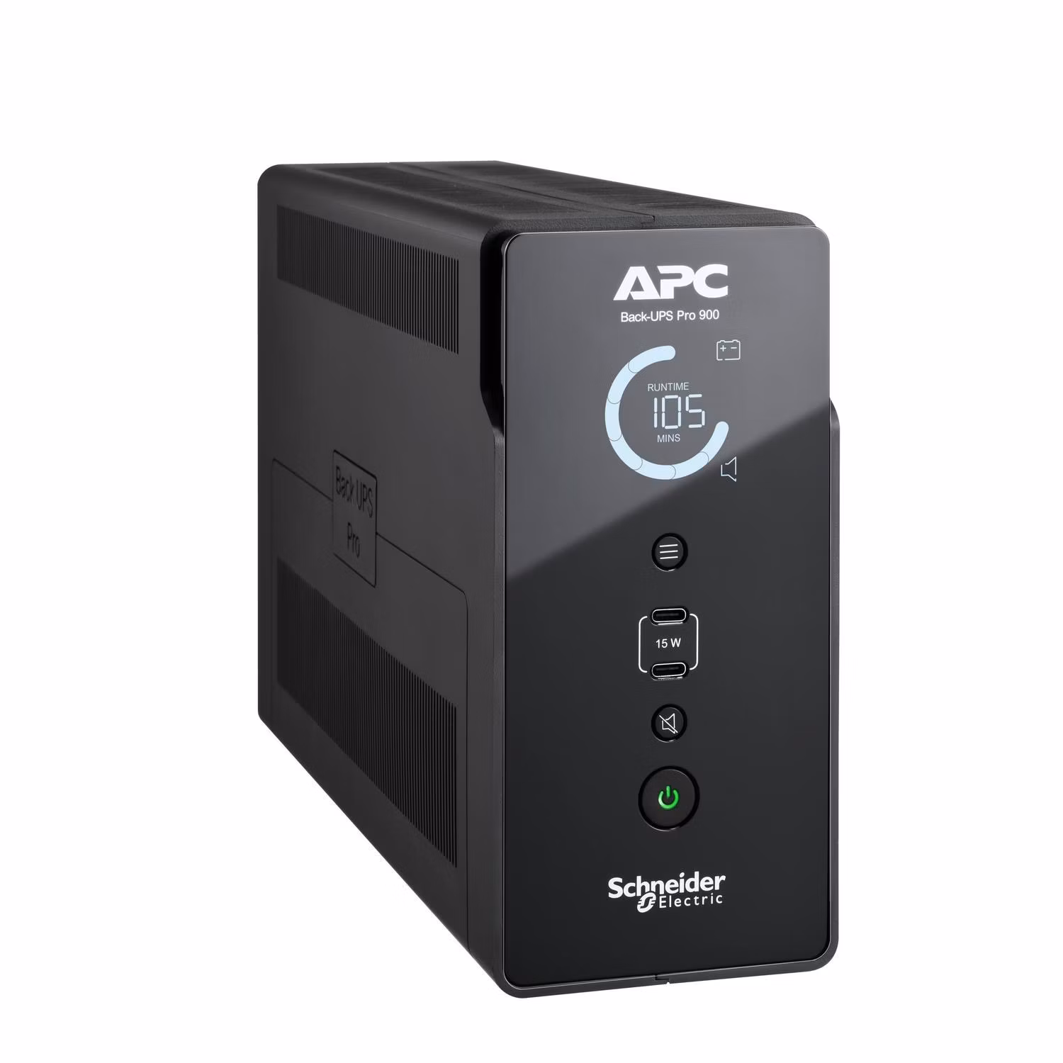 APC Back UPS Pro, 900VA, Tower UPS, 230V, 4x French outlets, AVR, USB-C Charging Ports