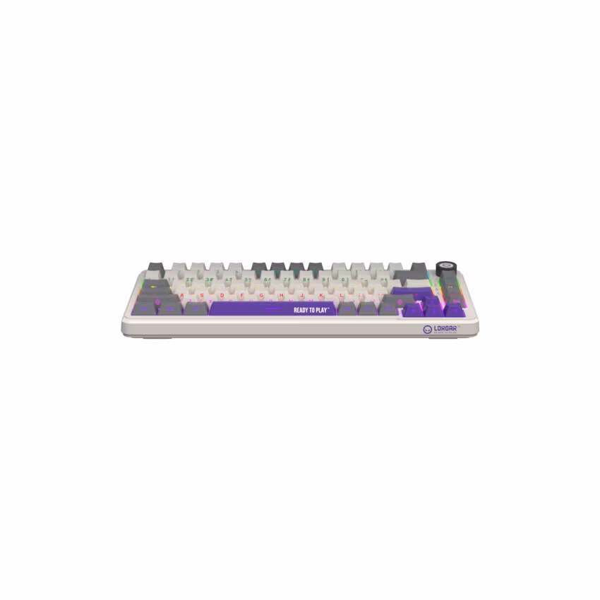 Lorgar KBA4175RT, mechanická herná klávesnica, 82 klávesov, Toxic Purple Switch, Hot-Swap, RGB, USB-C